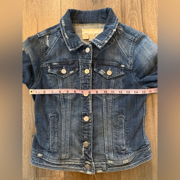 Anthropologie Pilcro and the Letterpress Distressed Denim Jacket Size Small - Picture 8 of 9